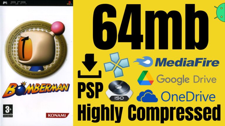 Bomberman PSP ISO Highly Compressed Game Download