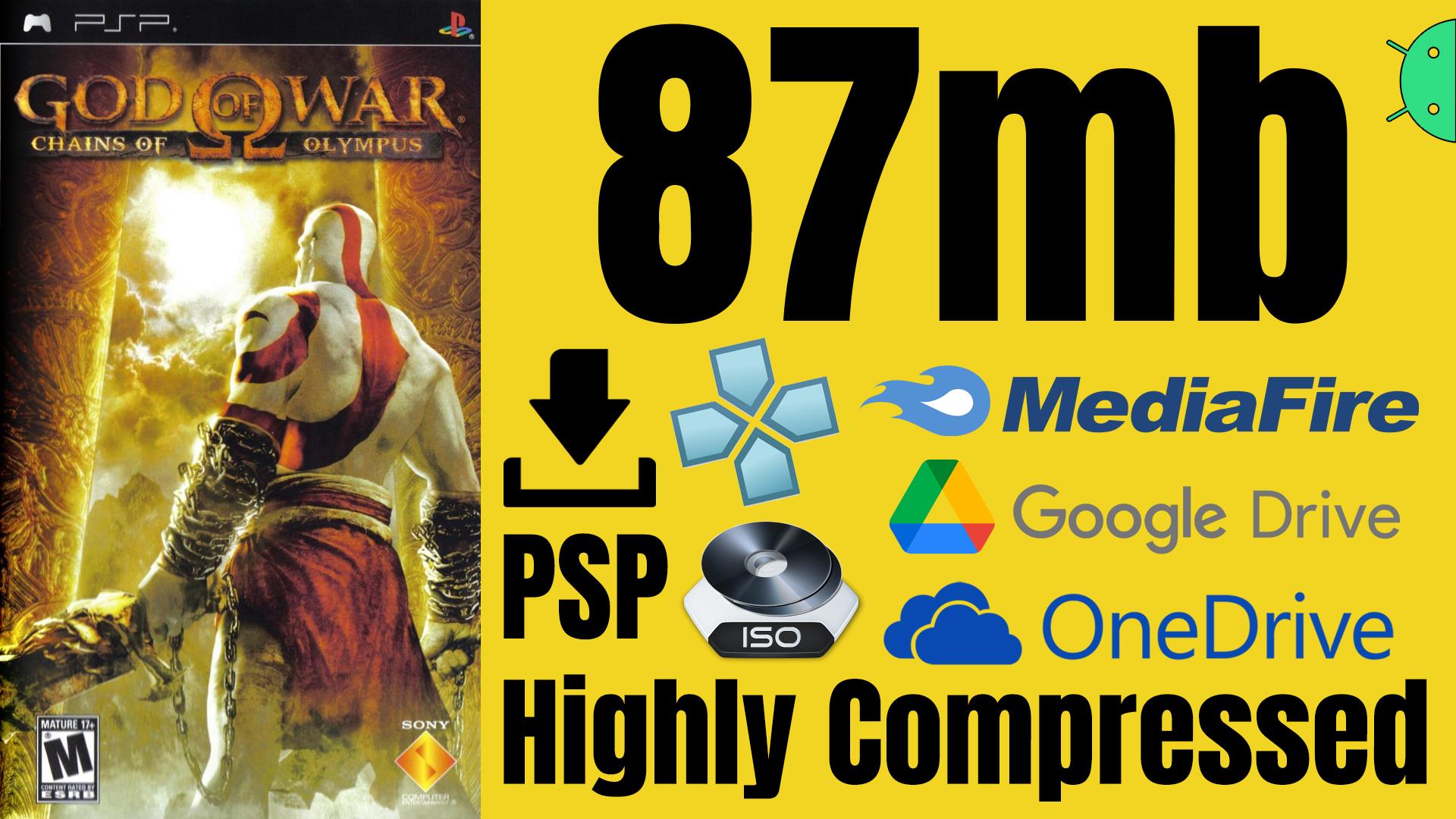God of War Chains of Olympus PSP ISO Highly Compressed Game Download