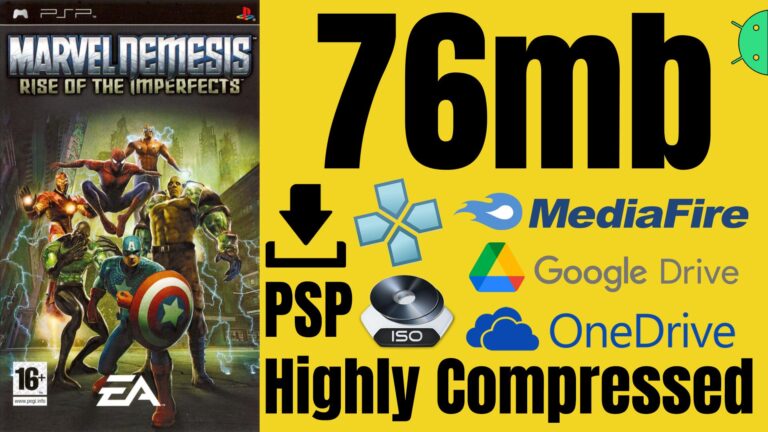 Marvel Nemesis PSP ISO Highly Compressed Game Download