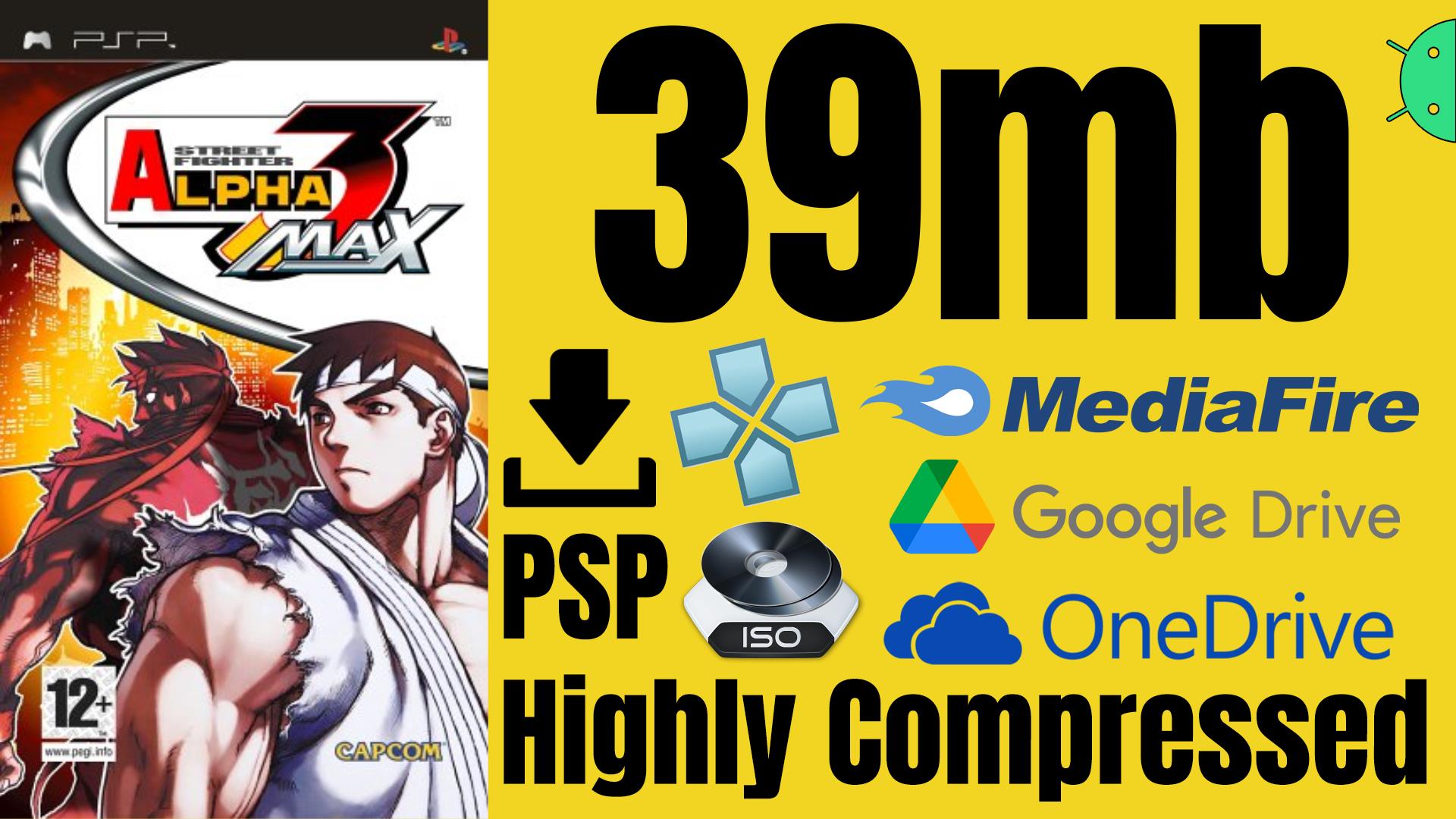 Street Fighter Alpha 3 PSP ISO Highly Compressed Game Download