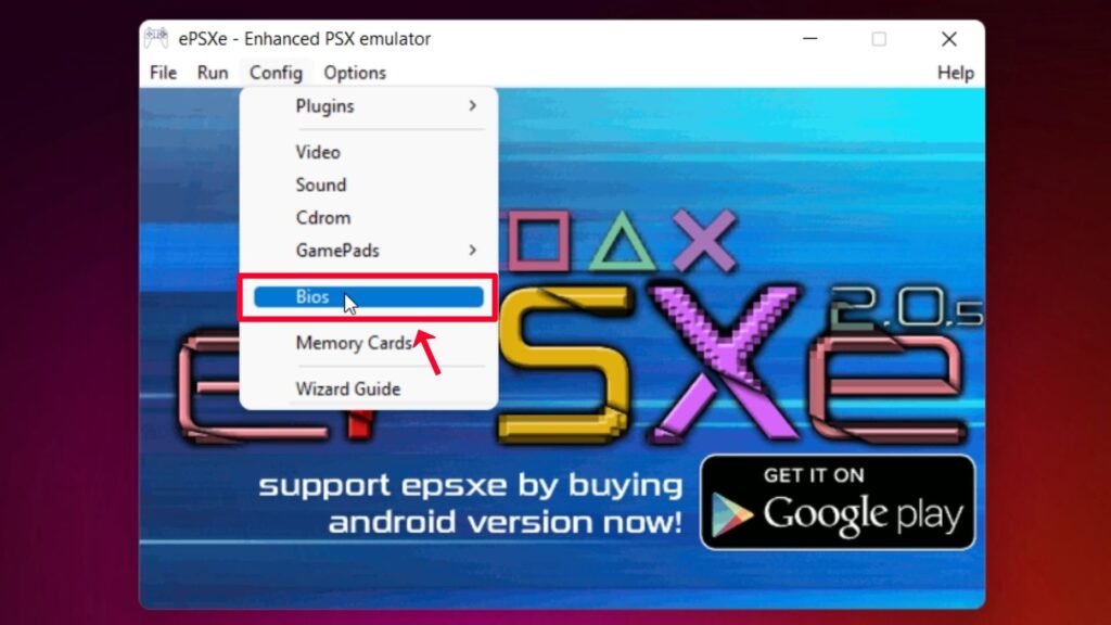 PSX BIOS/PS1 BIOS (scph1001.bin) Download ePSXe BIOS Setup